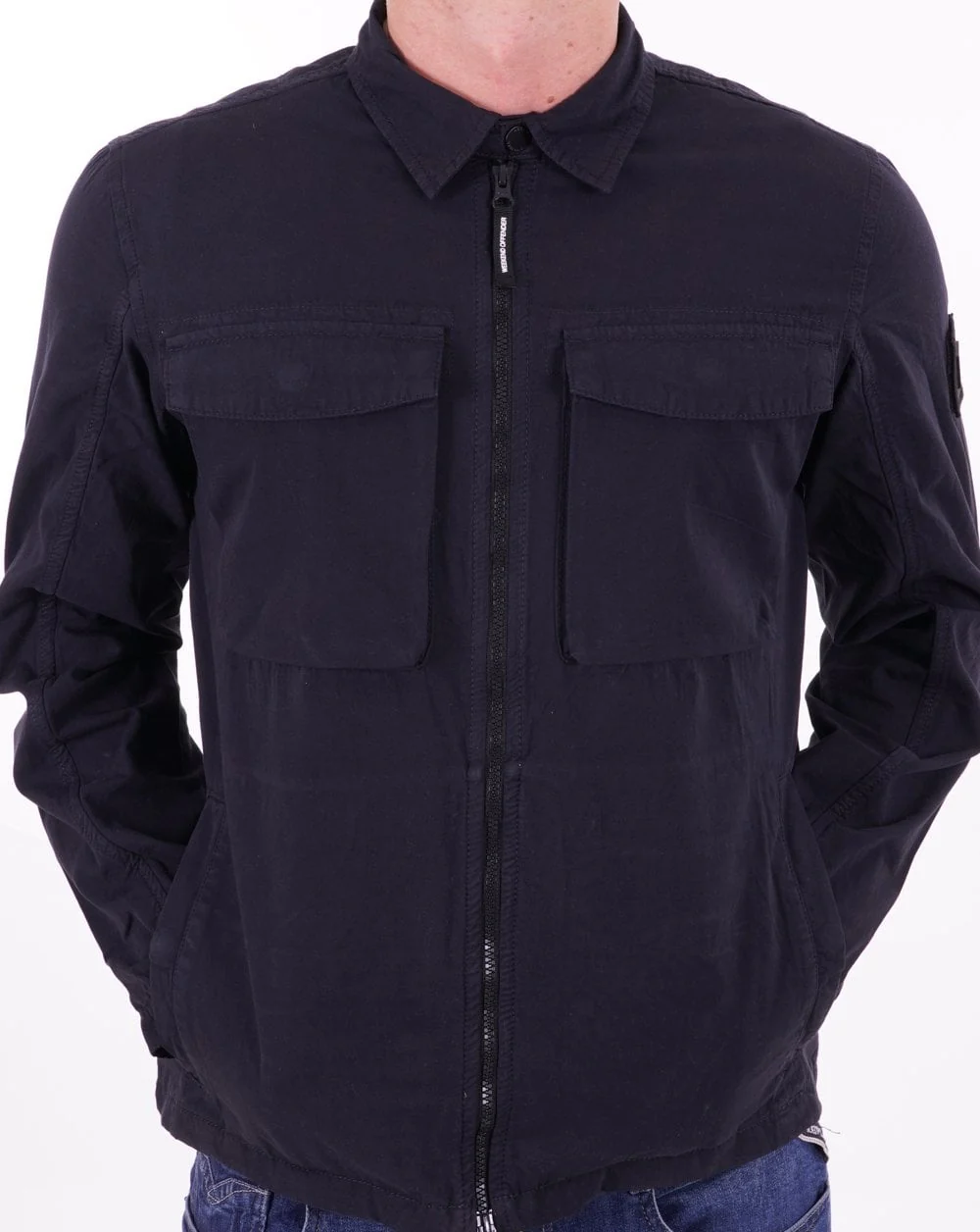 Weekend Offender Formella Overshirt Dark Navy - Image 3