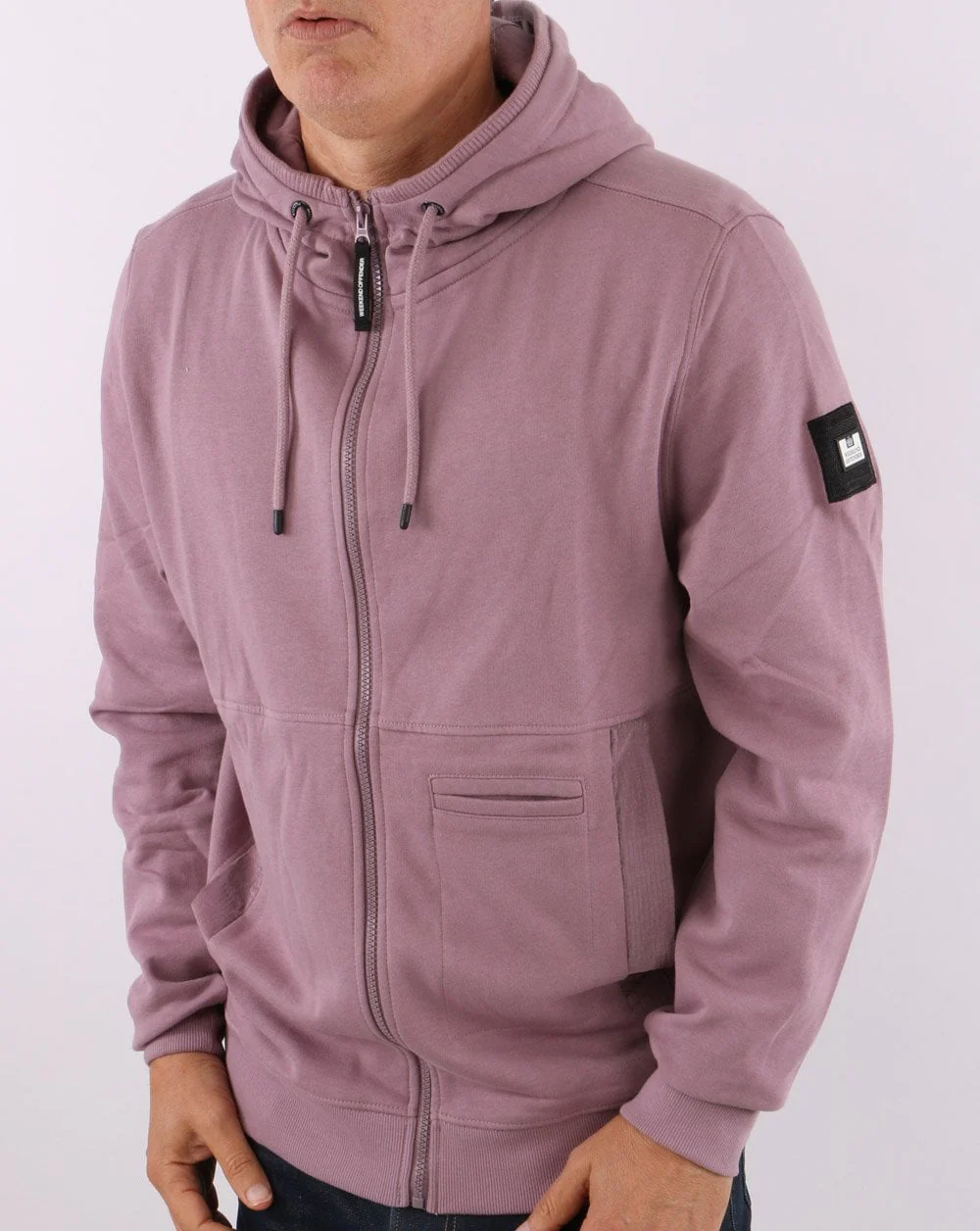 Weekend Offender Full Zip Hoody Lilac - Image 3
