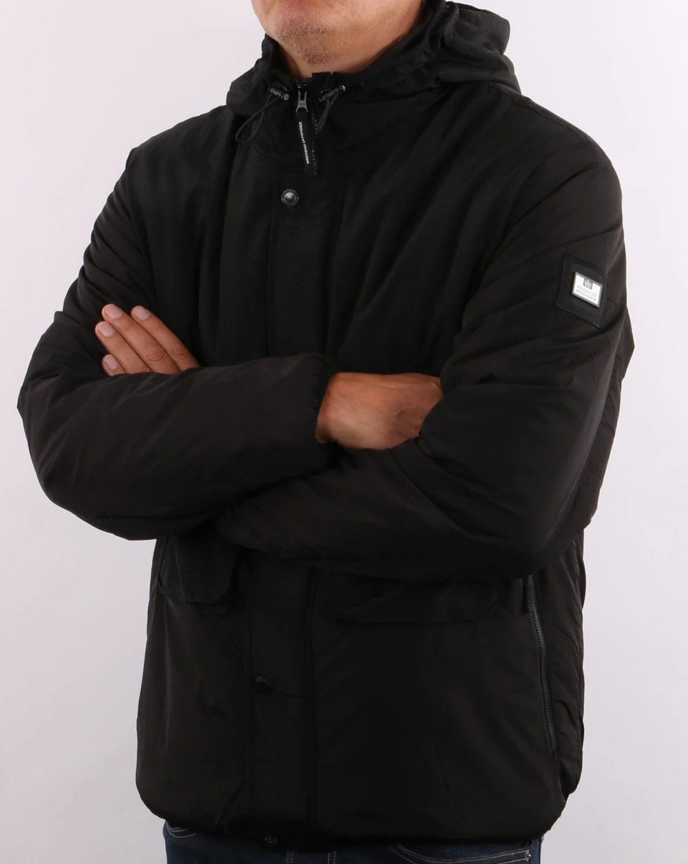Weekend Offender Garbrndt Hooded Jacket Black - Image 3