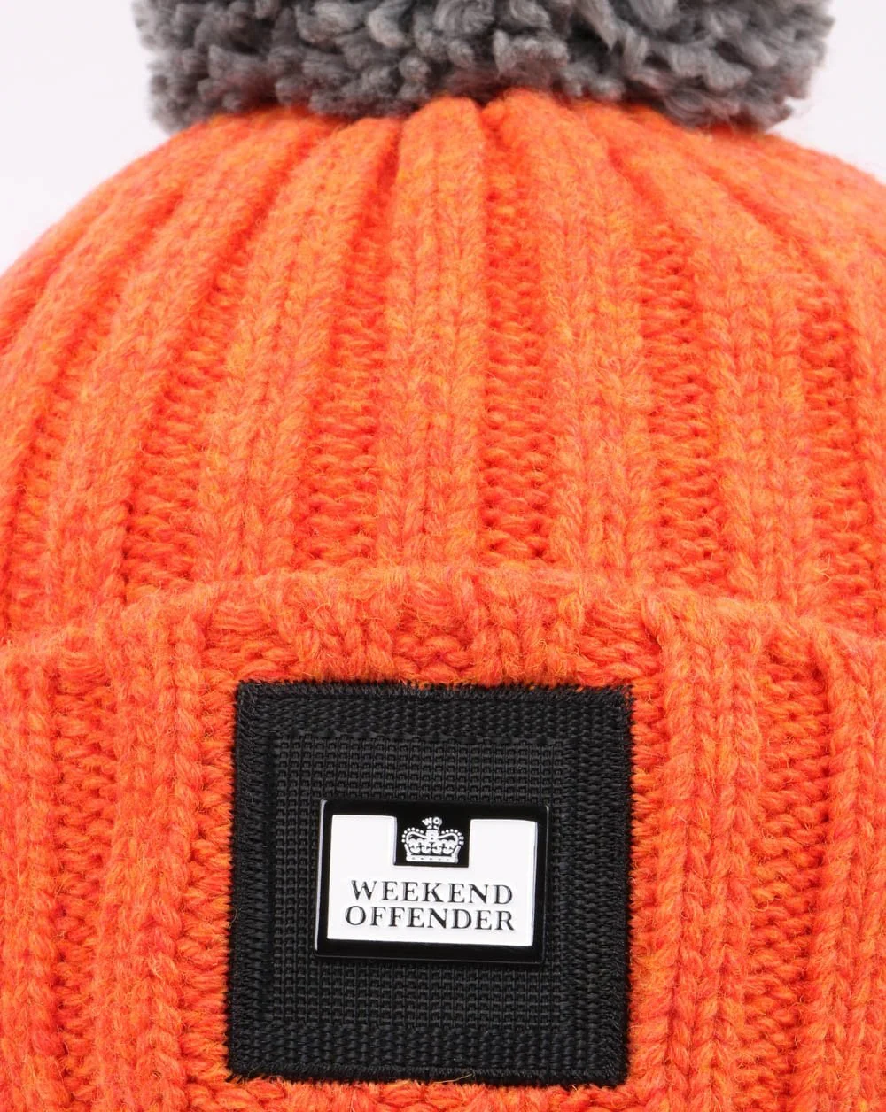 Weekend Offender Gerardi Bobble Hat Orange - Image 2