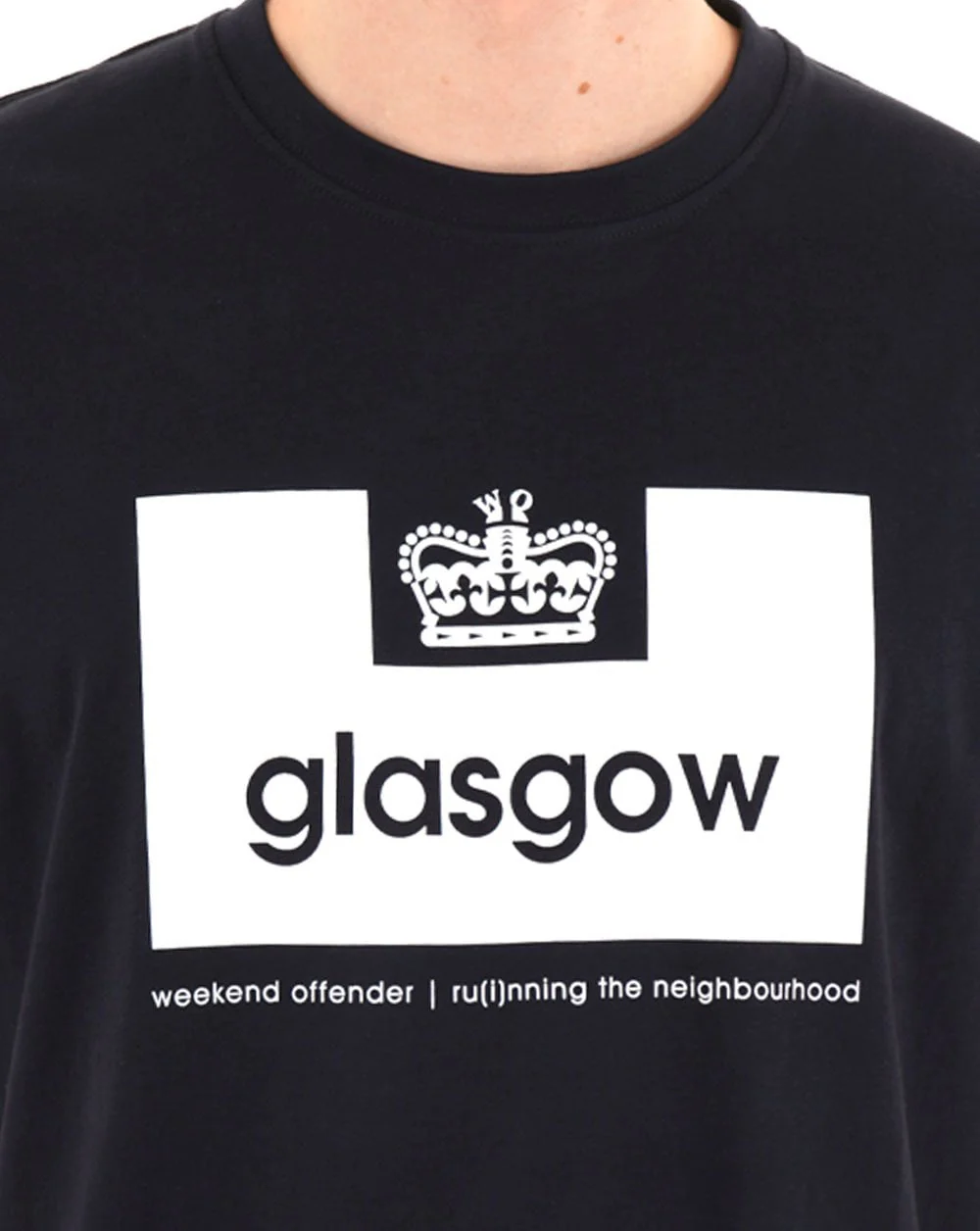 Weekend Offender Glasgow City Series T-shirt Navy / White - Image 2