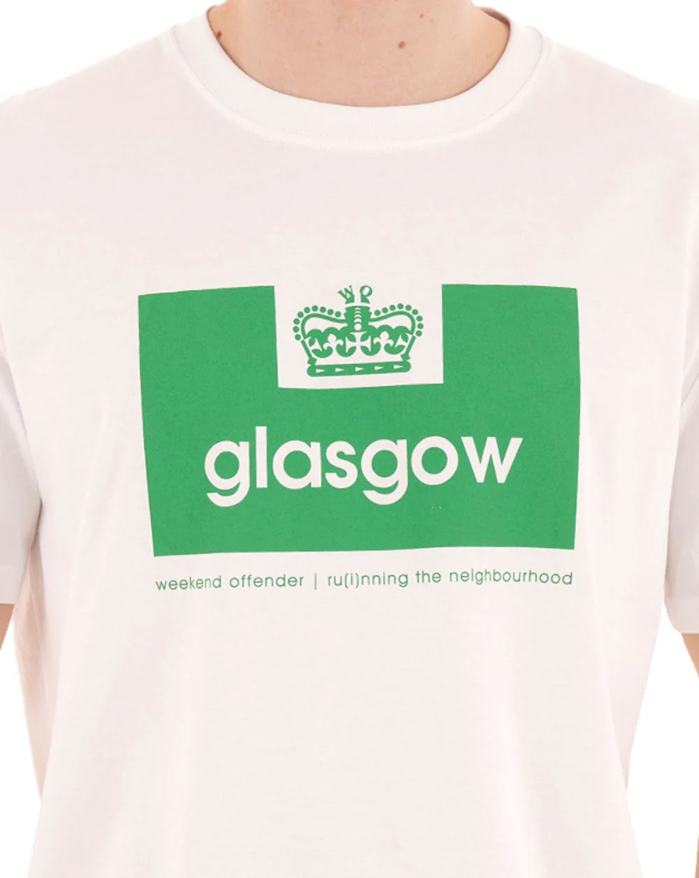 Weekend Offender Glasgow City Series T-shirt White / Green - Image 2