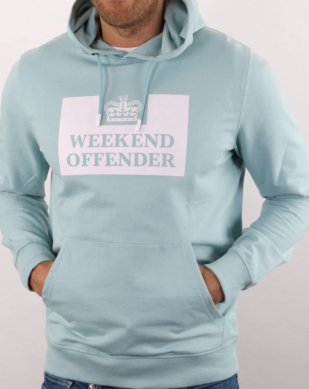 Weekend Offender Hm Service Classic Hoody Cloud Blue - Image 4
