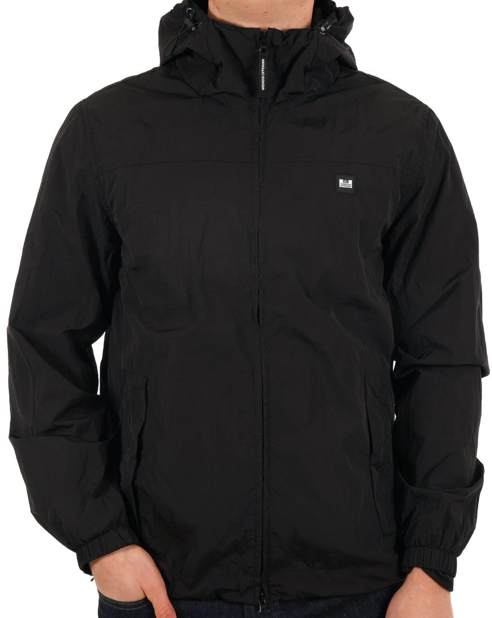 Weekend Offender Hooded Windbreaker Black