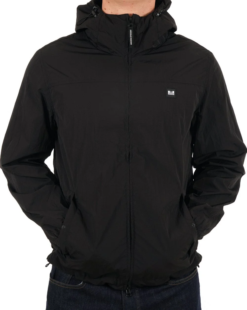 Weekend Offender Hooded Windbreaker Black - Image 3