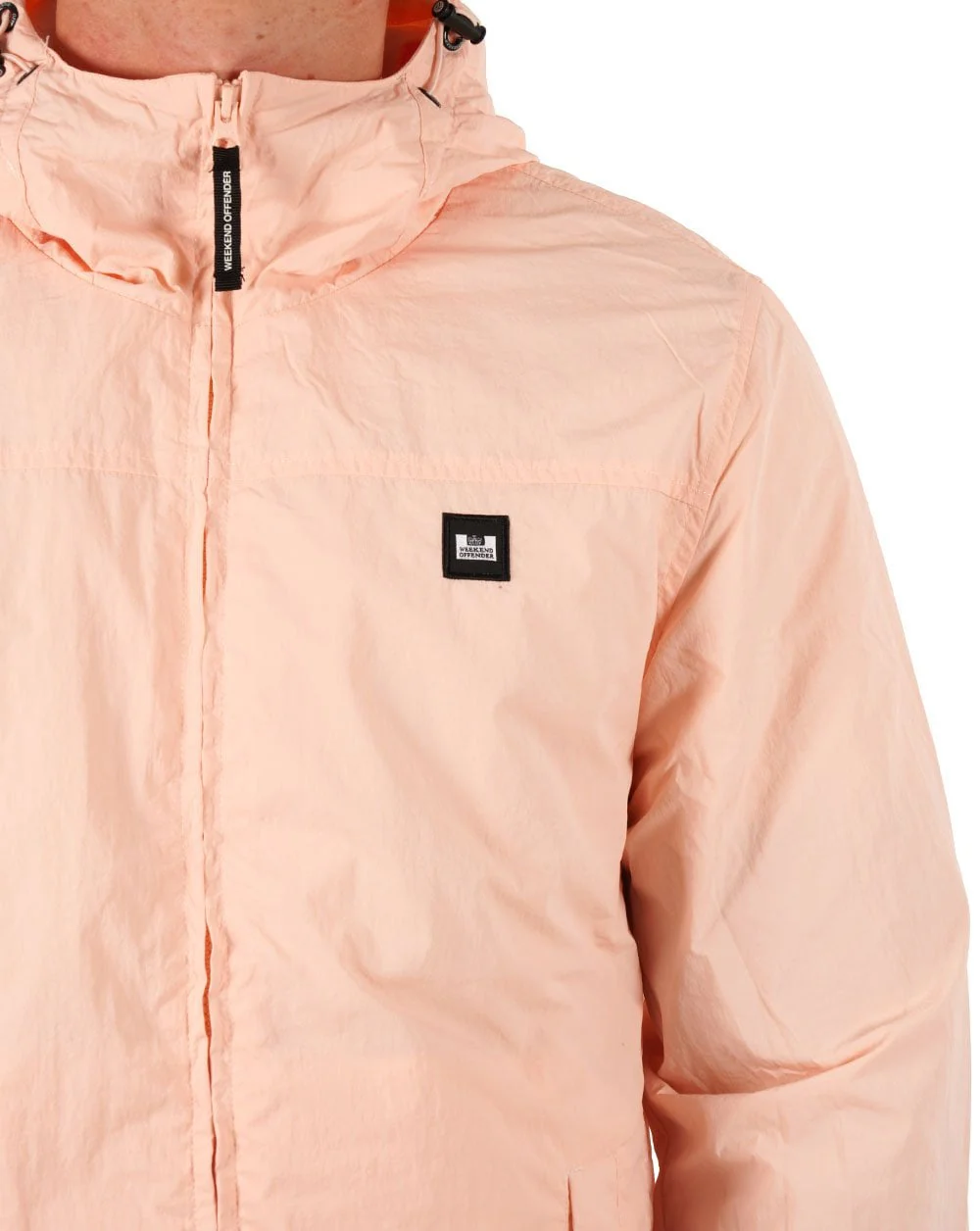 Weekend Offender Hooded Windbreaker Peach - Image 2