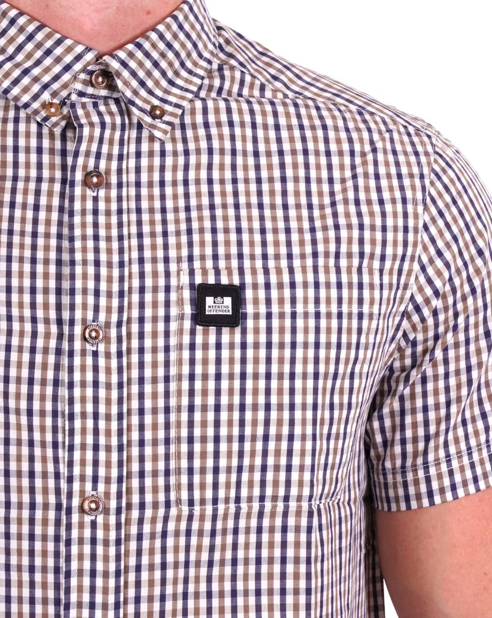Weekend Offender Joyce SS Shirt House Check - Image 2