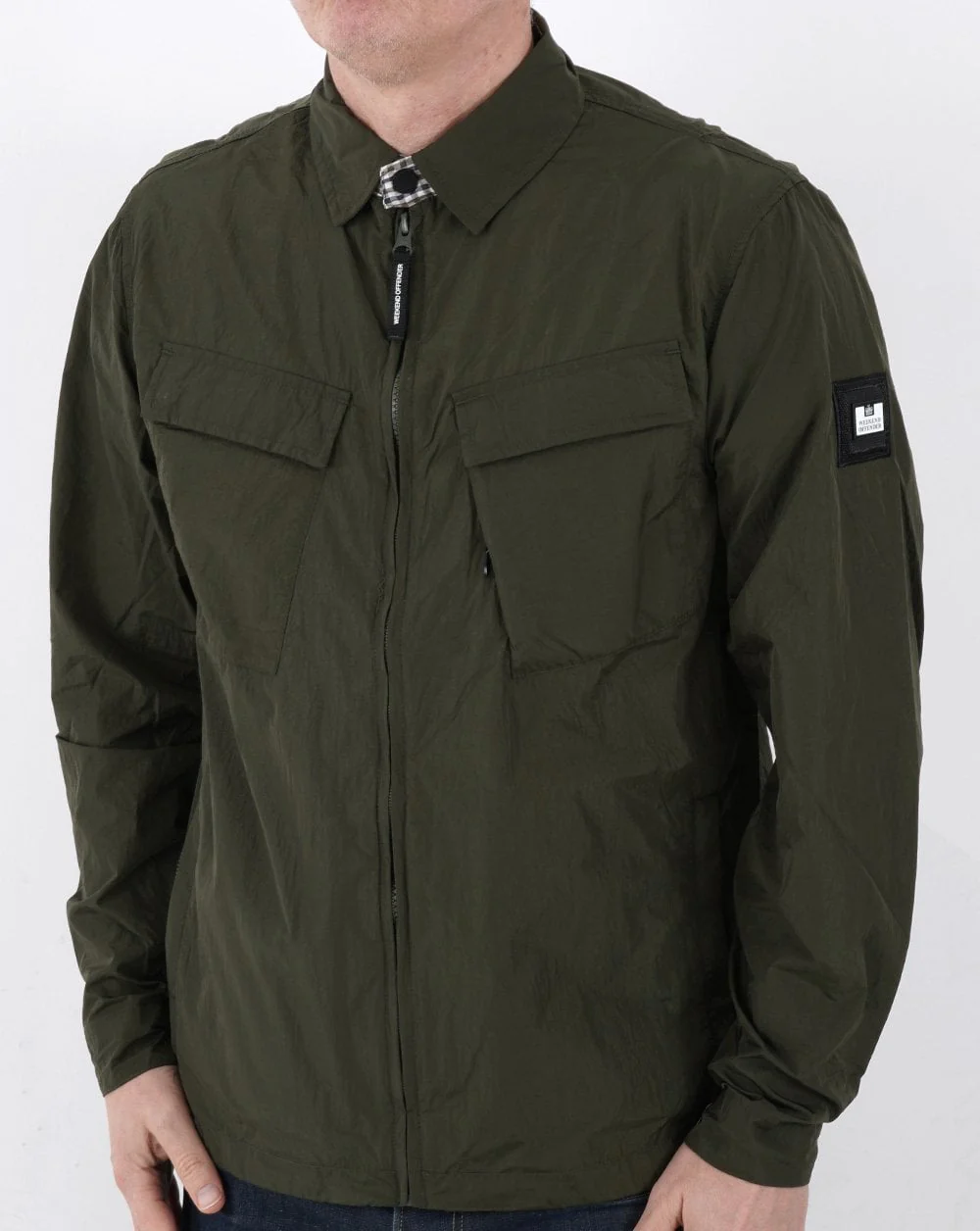 Weekend Offender Juniper Hills Overshirt Green - Image 2