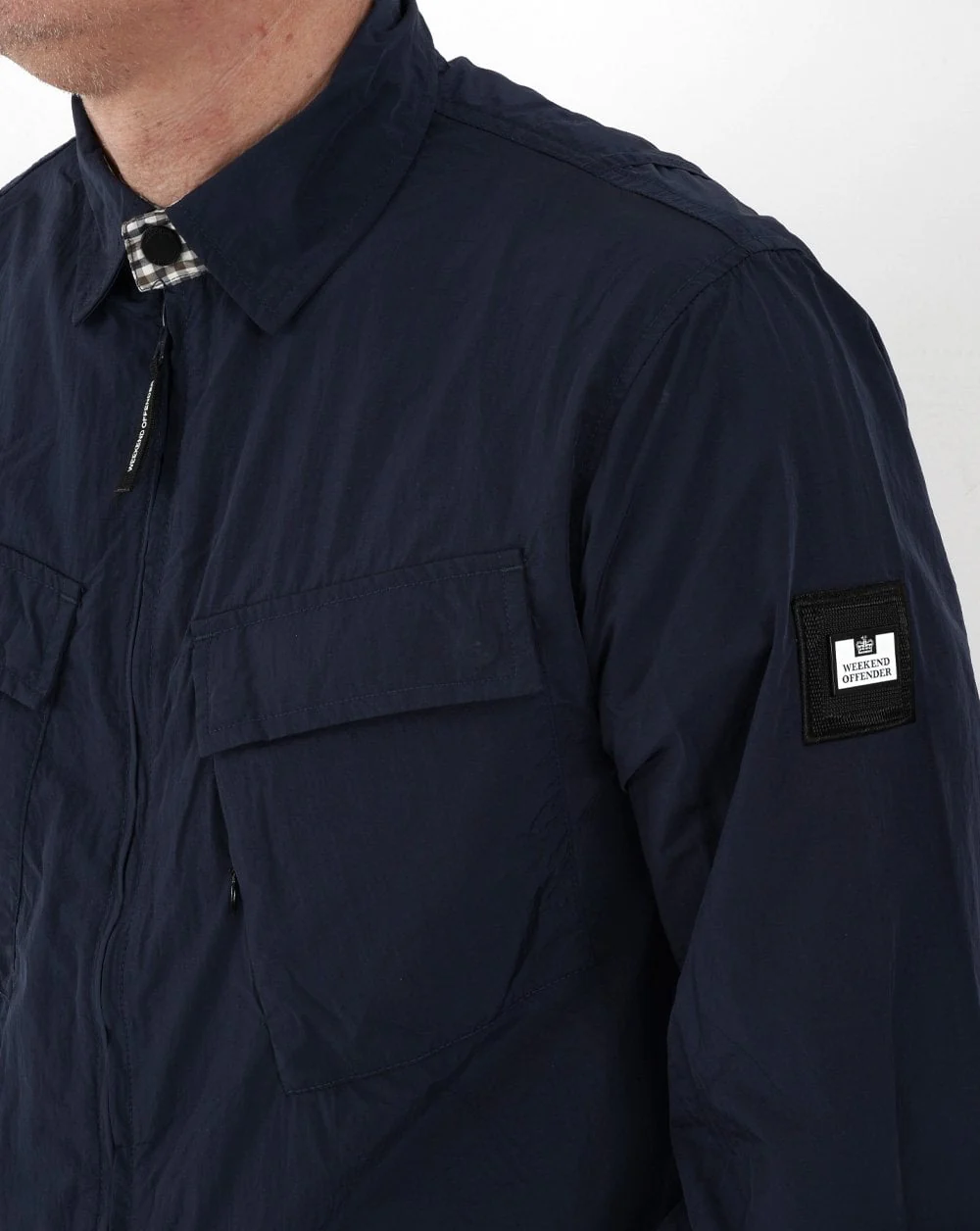 Weekend Offender Juniper Hills Overshirt Navy - Image 2