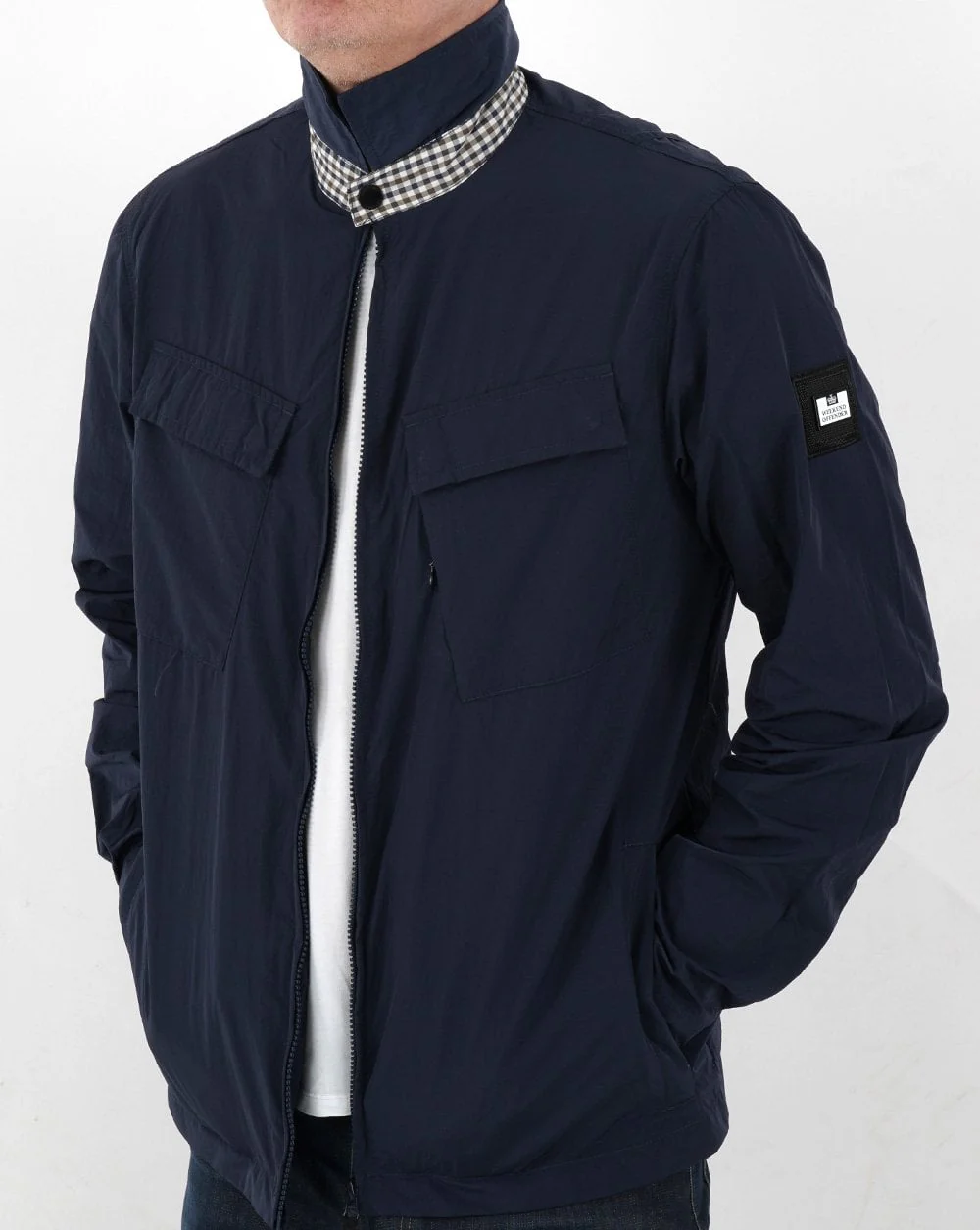 Weekend Offender Juniper Hills Overshirt Navy - Image 3
