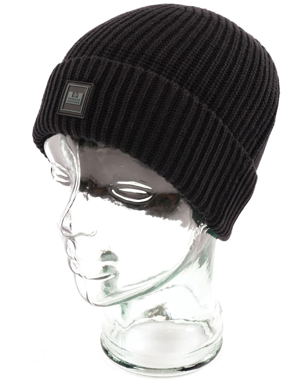 Weekend Offender Kettama Ribbed Beanie Black - Image 3
