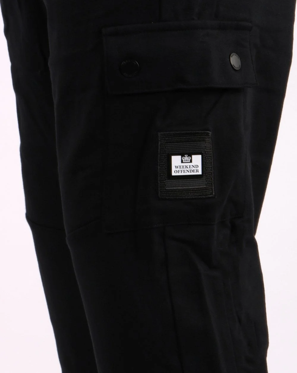 Weekend Offender Kwale Cargo Jog Pants Black - Image 4