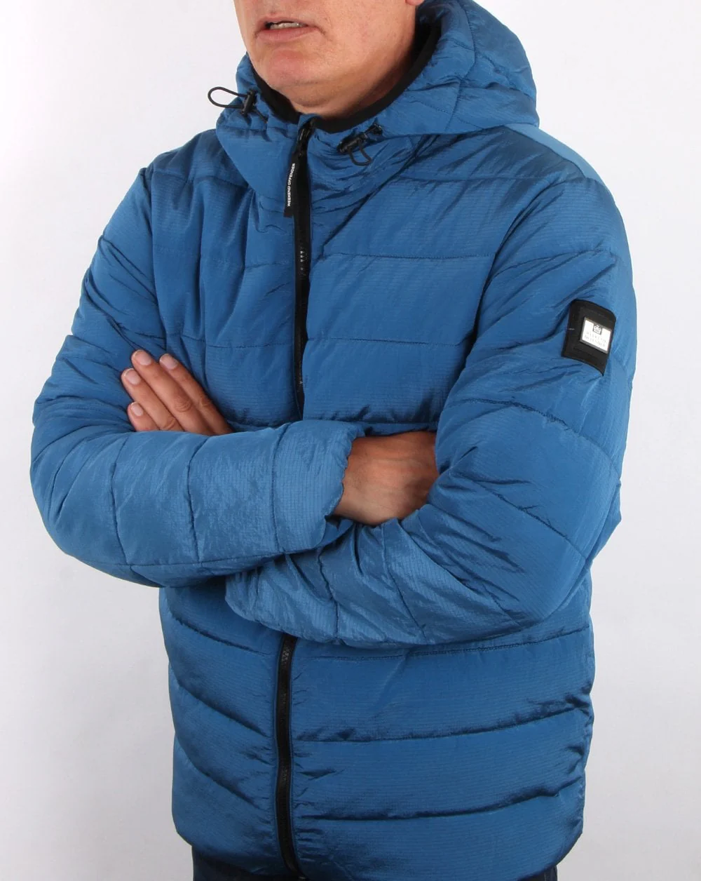 Weekend Offender La Guardia Padded Jacket Blue - Image 5