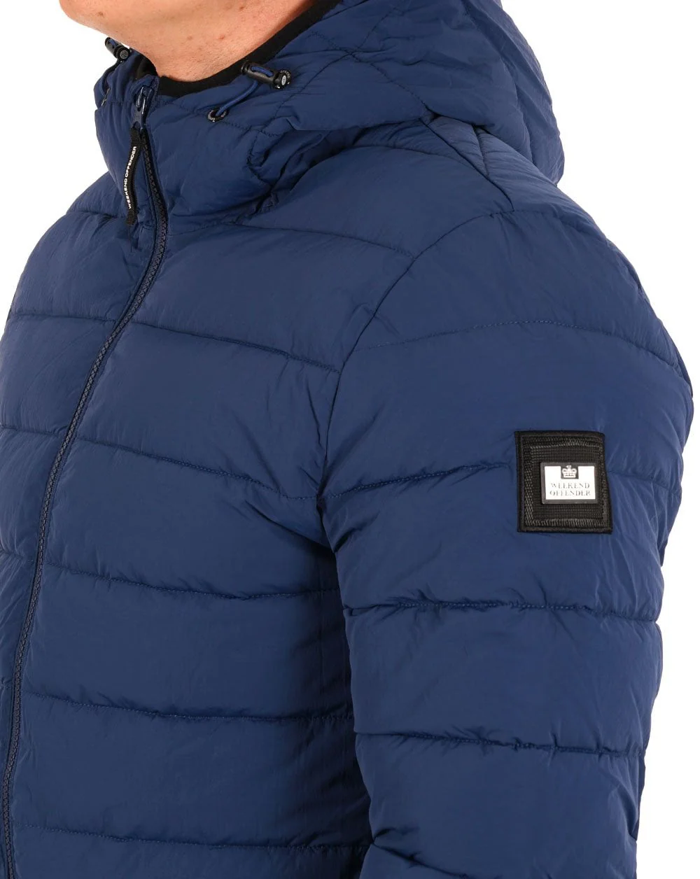 Weekend Offender La Guardia Padded Jacket Petrol Blue - Image 2