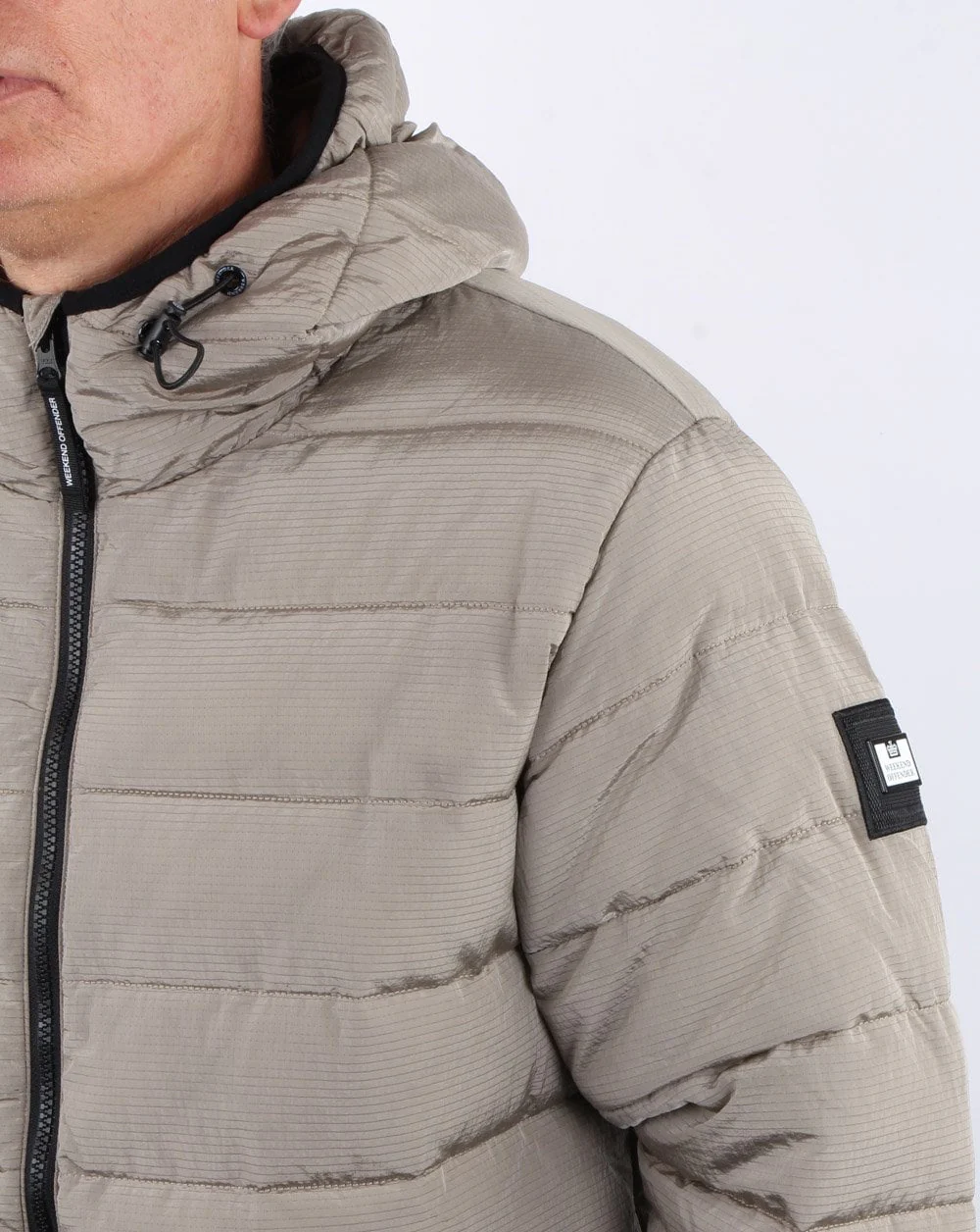 Weekend Offender La Guardia Padded Jacket Zinc - Image 2