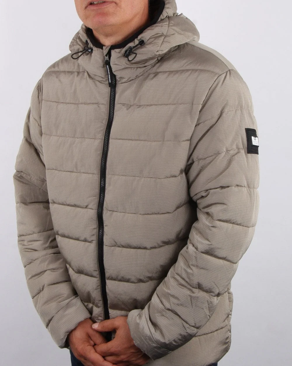 Weekend Offender La Guardia Padded Jacket Zinc - Image 4