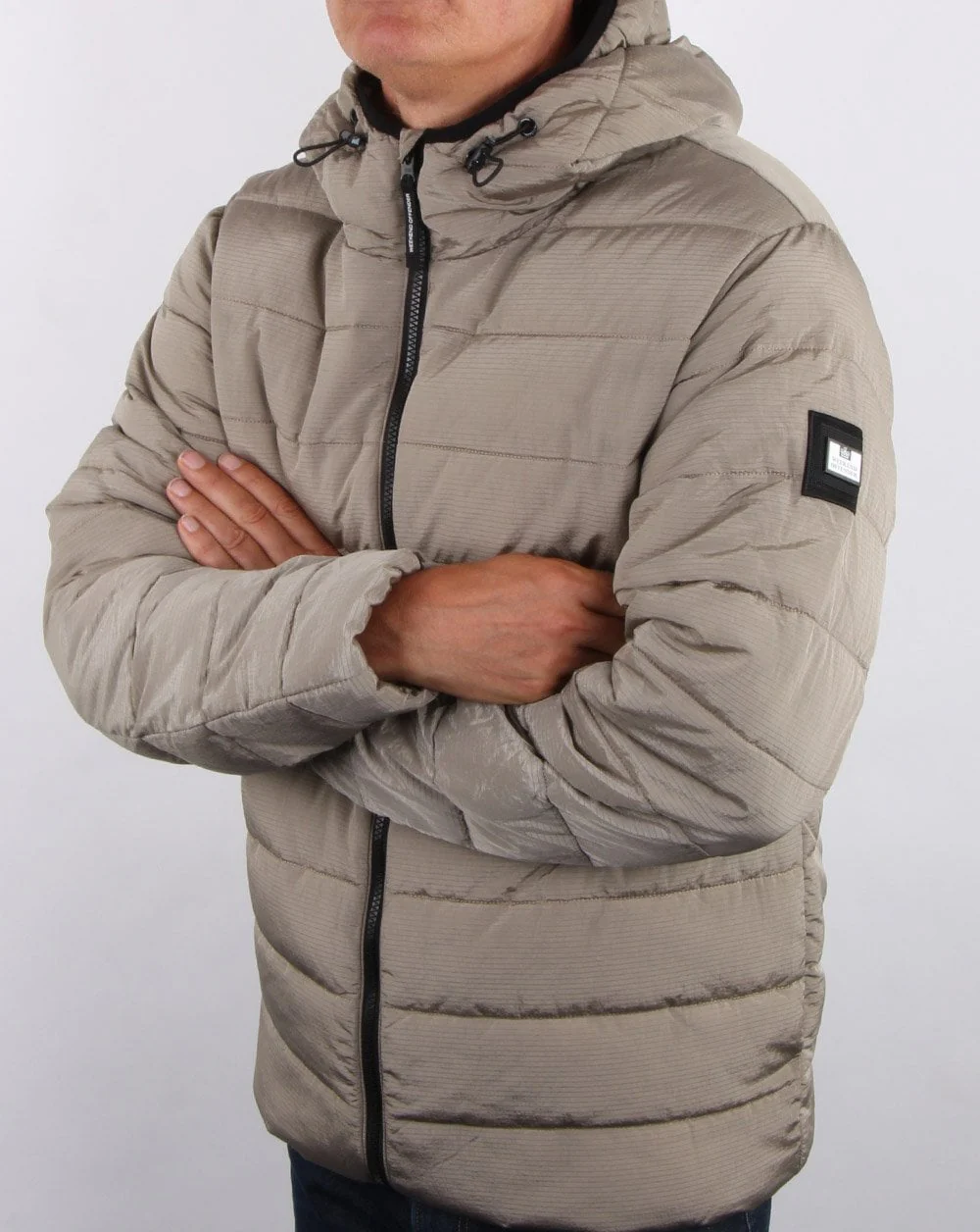 Weekend Offender La Guardia Padded Jacket Zinc - Image 5