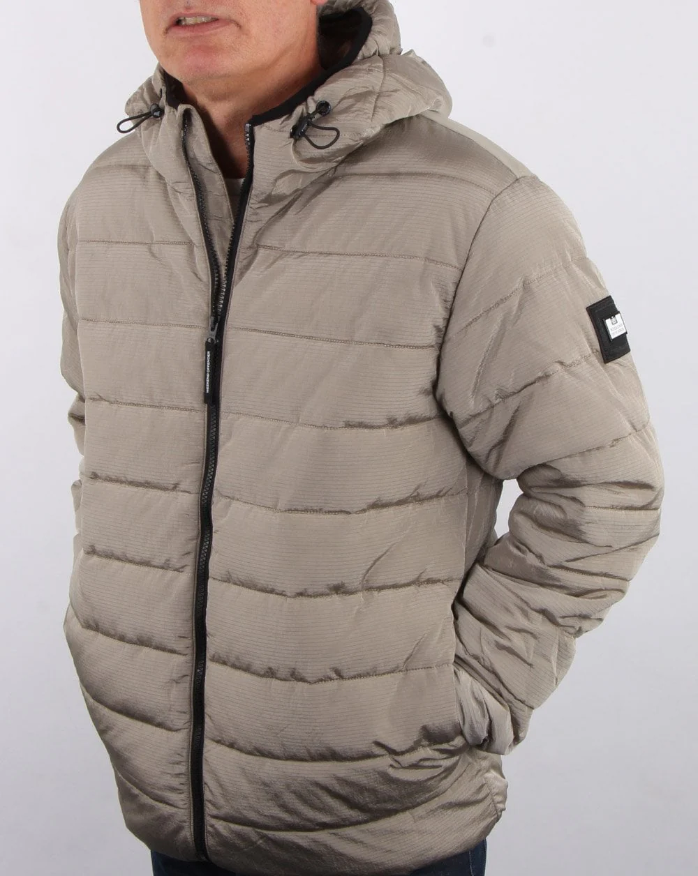 Weekend Offender La Guardia Padded Jacket Zinc - Image 6