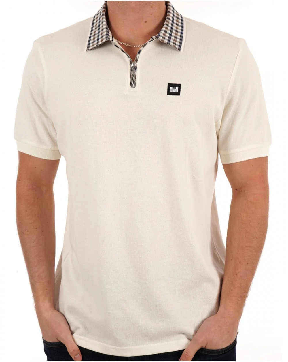 Weekend Offender Lachine Polo Off White - Image 3