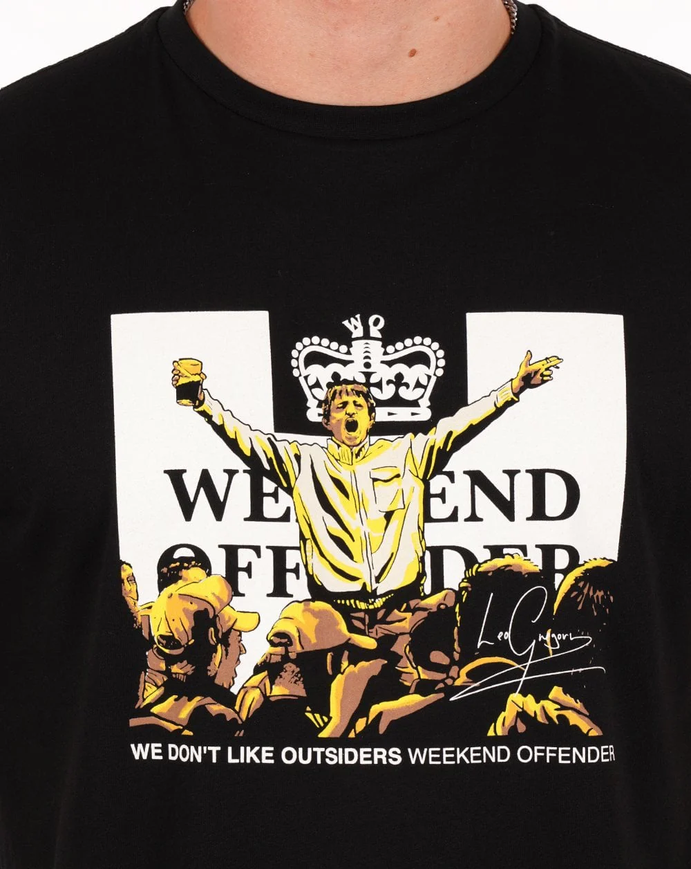 Weekend Offender Leo Gregory T Shirt Black - Image 2