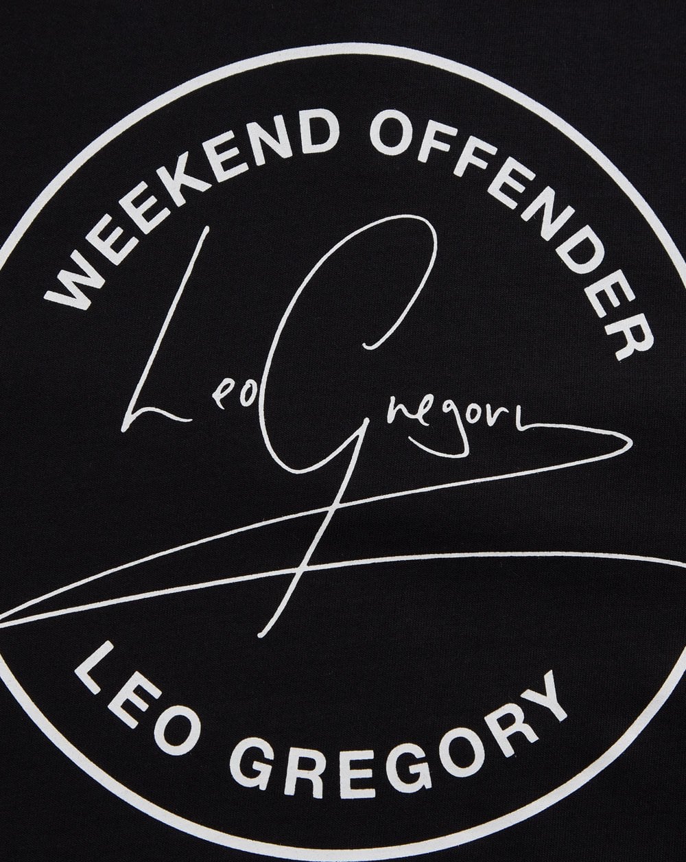 Weekend Offender Leo Gregory T Shirt Black - Image 4