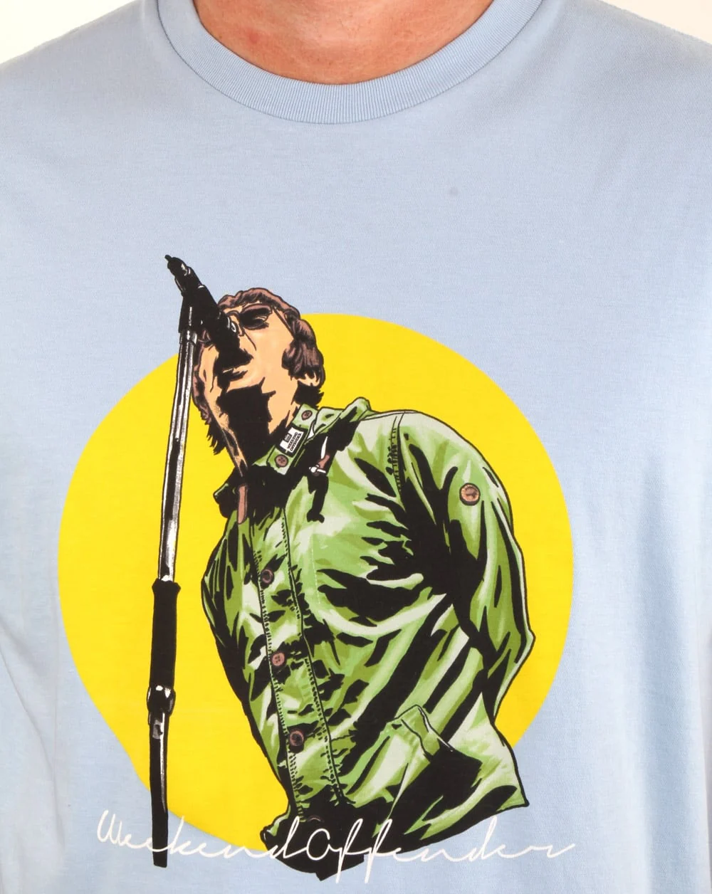 Weekend Offender Liam T Shirt Sky - Image 2