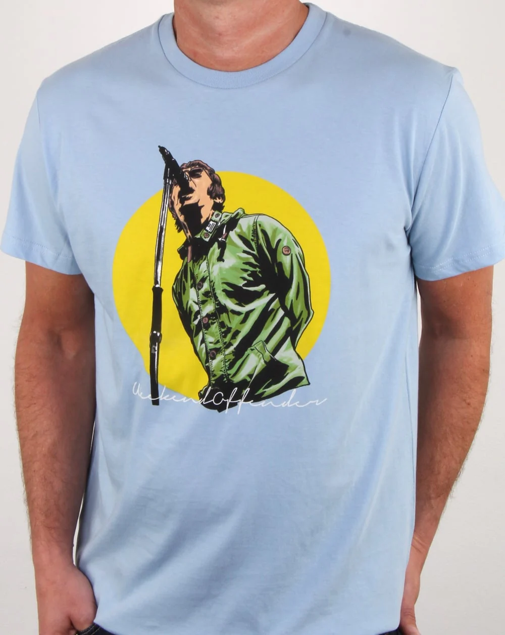 Weekend Offender Liam T Shirt Sky - Image 3