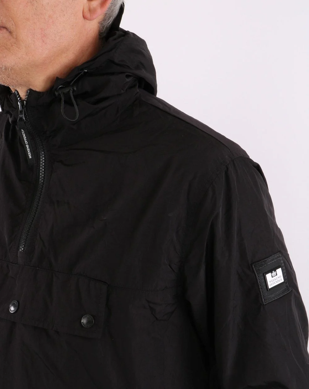 Weekend Offender Manaus Overhead Jacket Black - Image 4
