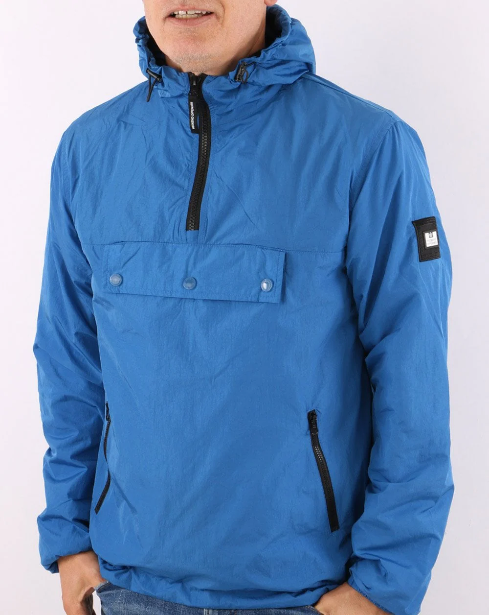 Weekend Offender Manaus Overhead Jacket Blue - Image 2