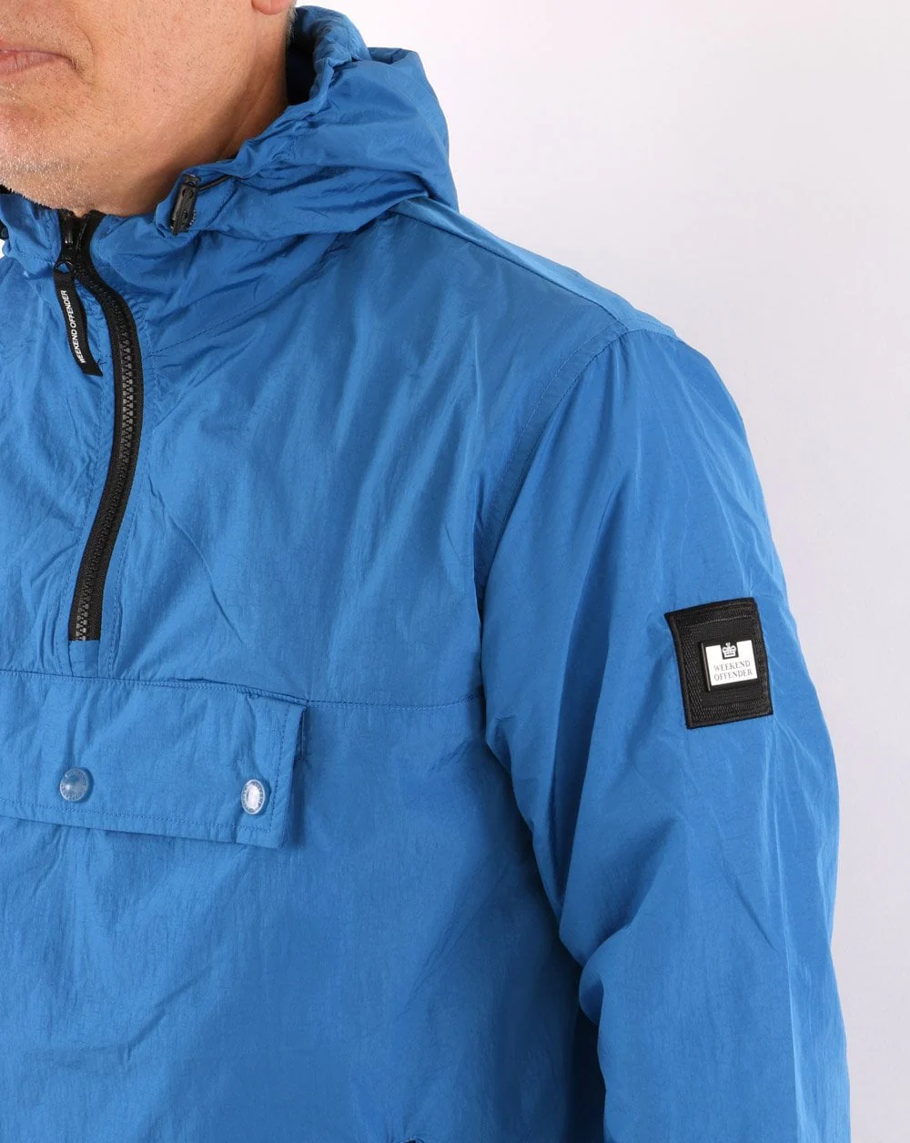 Weekend Offender Manaus Overhead Jacket Blue - Image 3