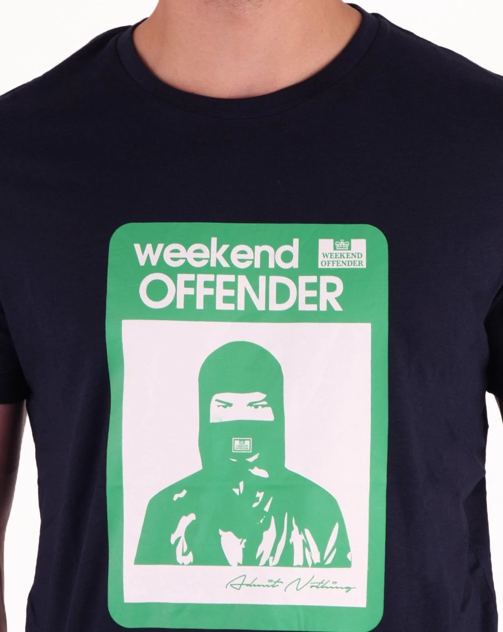 Weekend Offender Marciano T-shirt Navy - Image 3