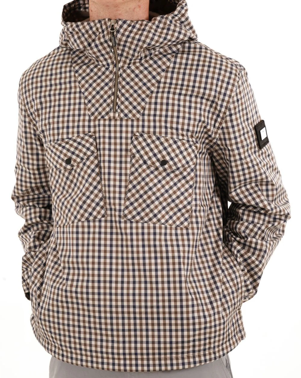 Weekend Offender Mayfield Overhead Jacket Mid House Check - Image 4