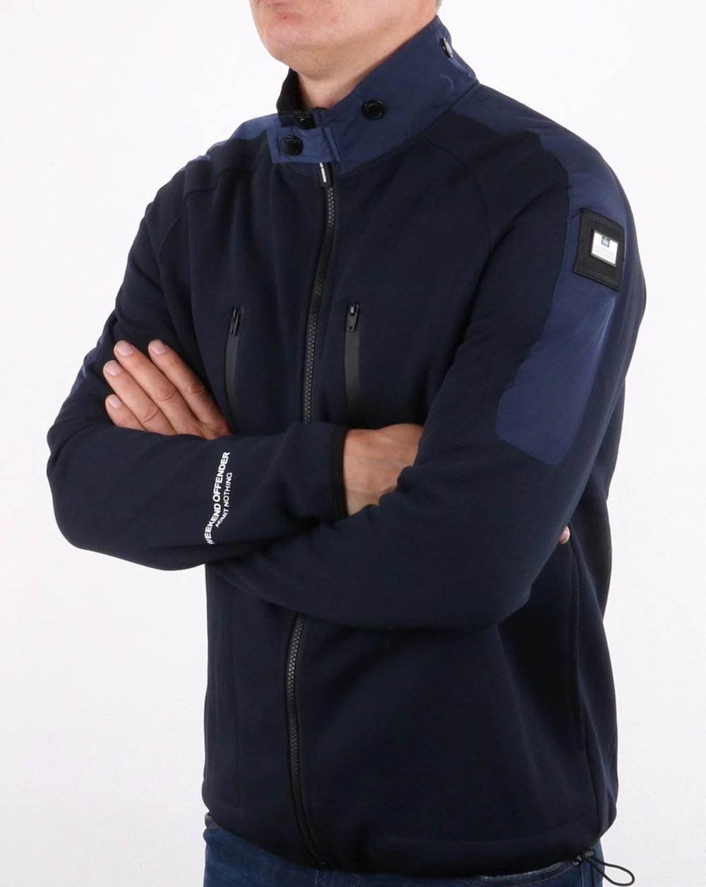 Weekend Offender Mclarnin Hoody Navy - Image 3