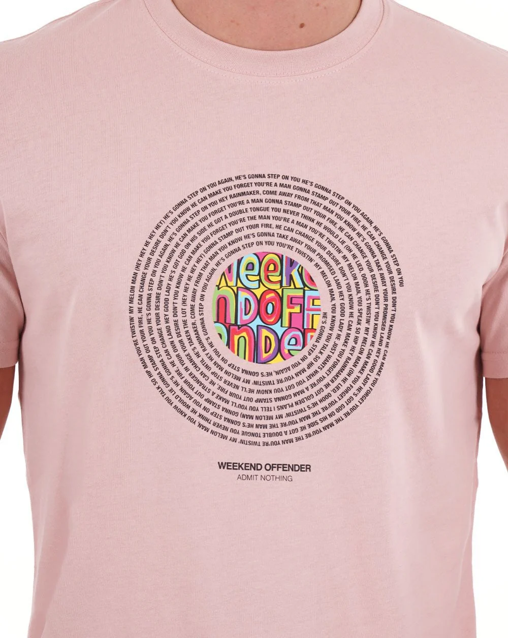 Weekend Offender Melons T-shirt Light Pink - Image 2