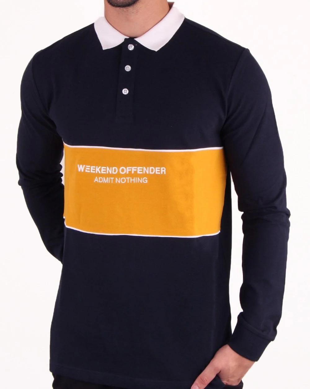 Weekend Offender Merida Polo Shirt Navy - Image 2