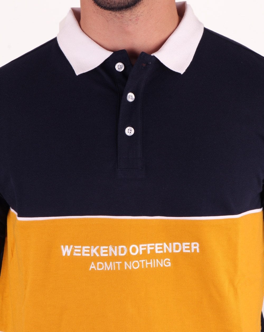 Weekend Offender Merida Polo Shirt Navy - Image 3