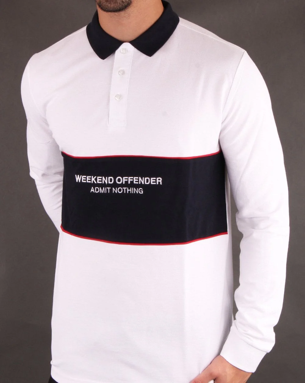 Weekend Offender Merida Polo Shirt White - Image 2