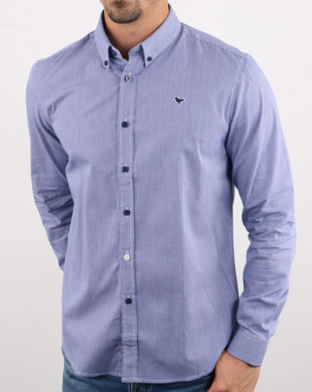 Weekend Offender Murphy Shirt Royal Check - Image 2