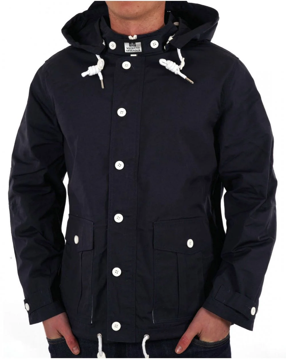 Weekend Offender Naz Fishermans Jacket Navy