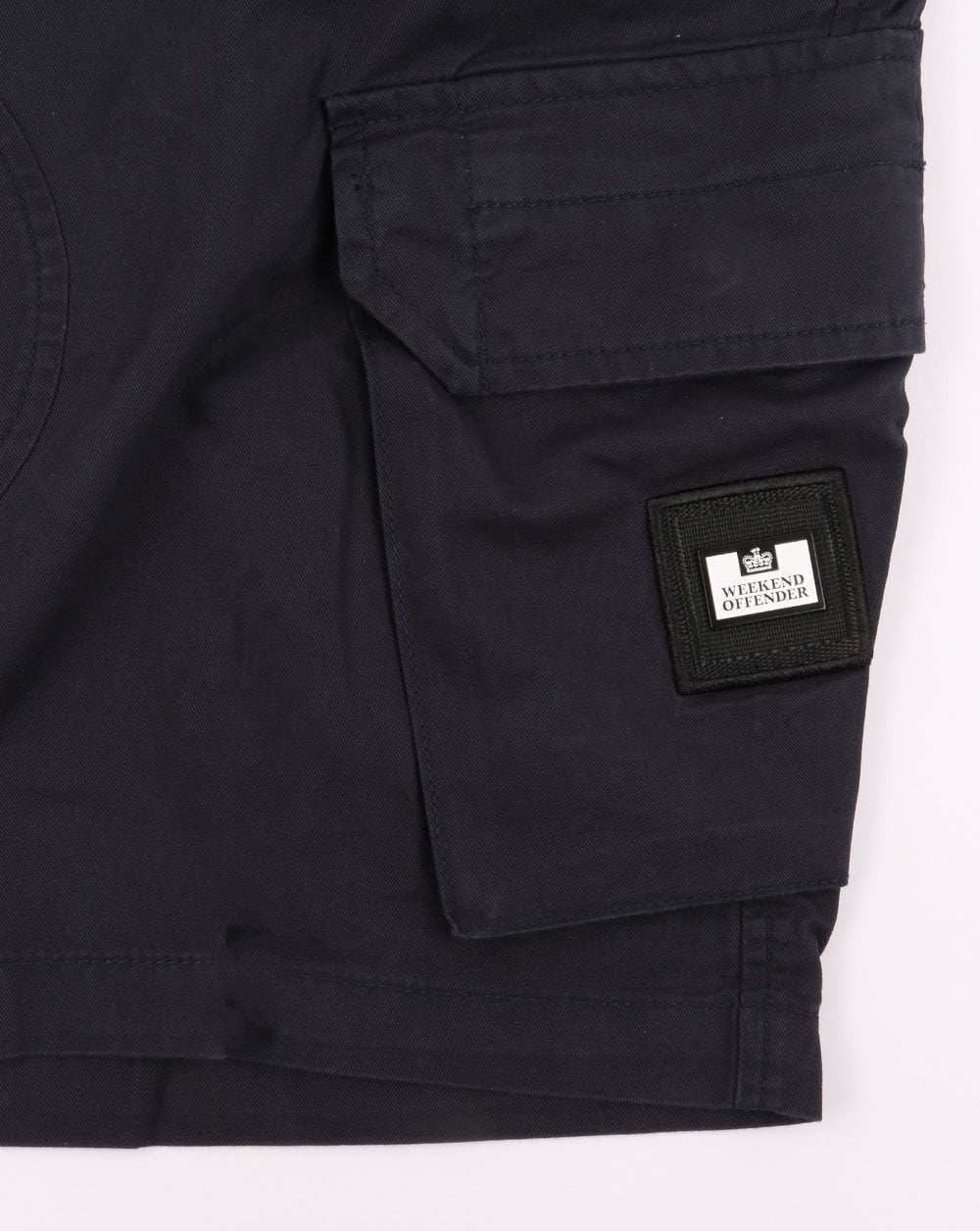 Weekend Offender New Jersey Cargo Shorts Navy - Image 2