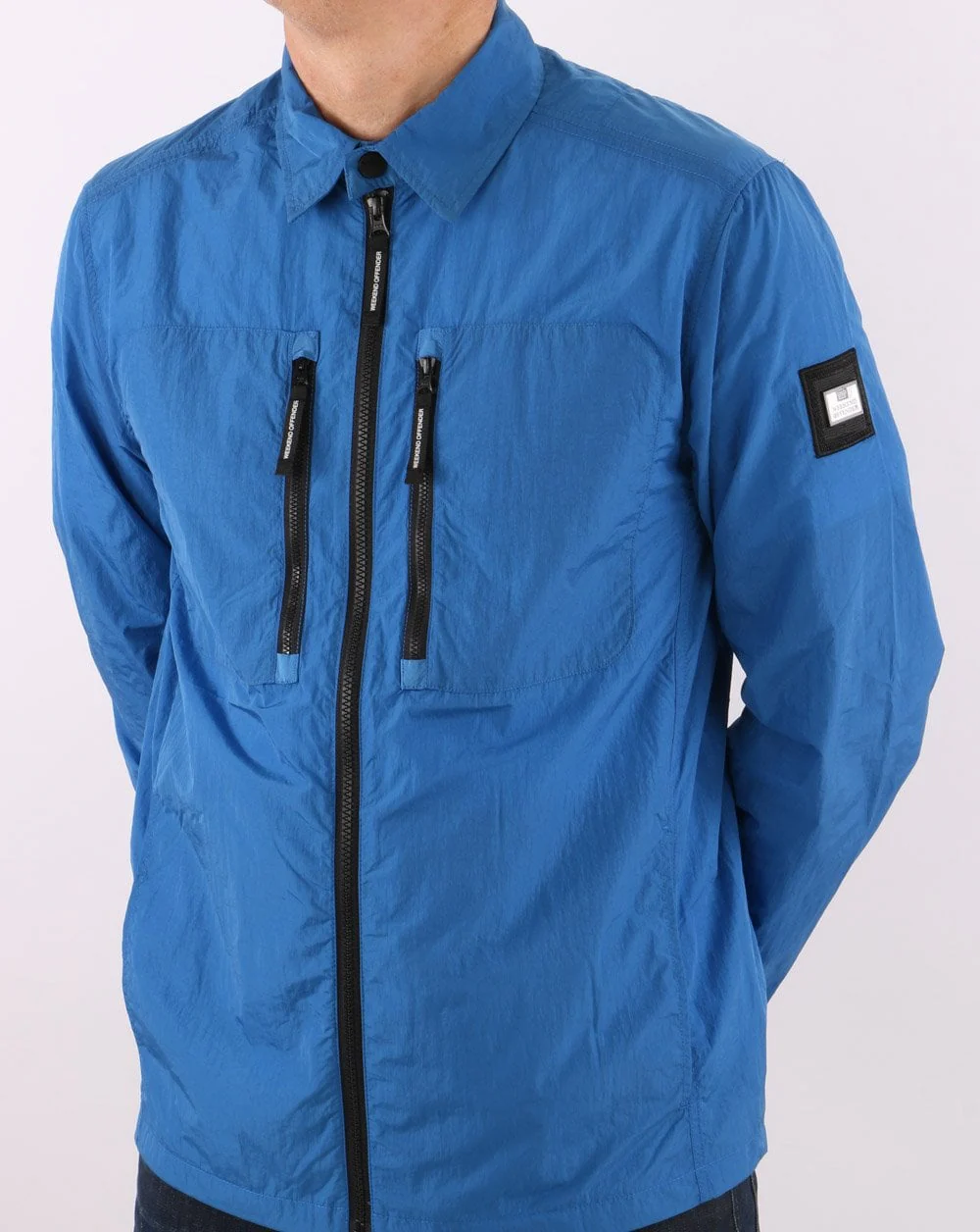 Weekend Offender Nicky Eyes Overshirt Blue - Image 2