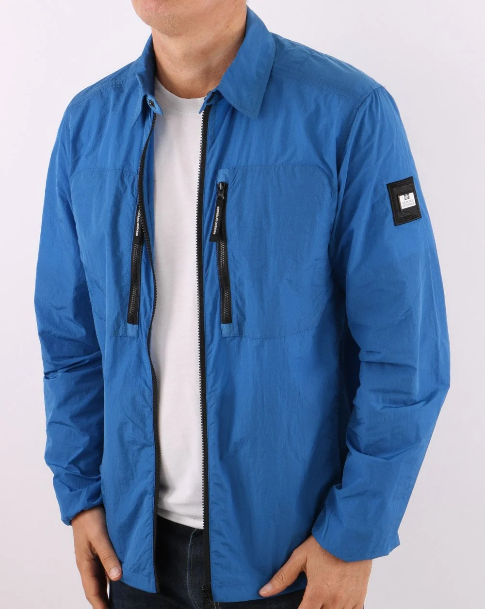 Weekend Offender Nicky Eyes Overshirt Blue - Image 4