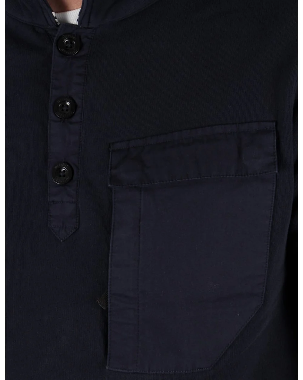 Weekend Offender Niko Collared Sweat Navy - Image 2