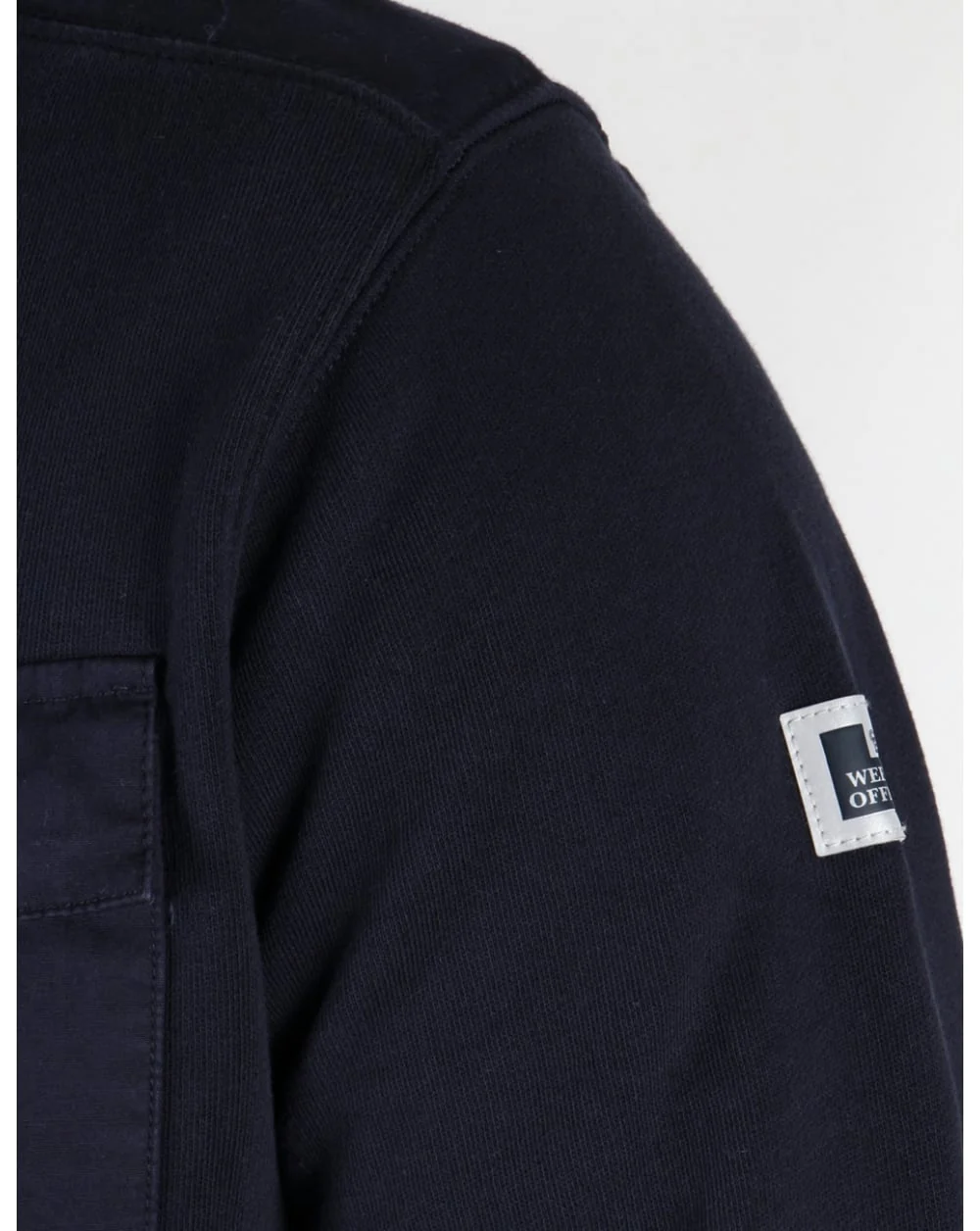 Weekend Offender Niko Collared Sweat Navy - Image 3