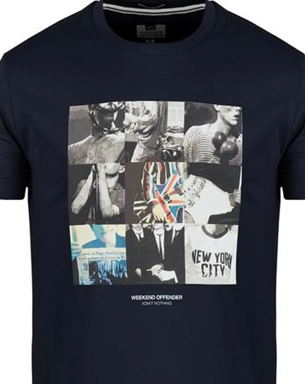 Weekend Offender Nine T-shirt Navy - Image 2