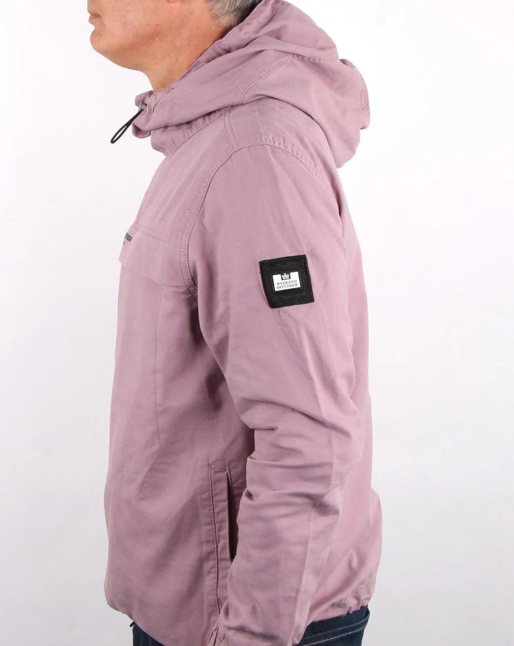 Weekend Offender Ortega Overhead Jacket lilac Wash - Image 3