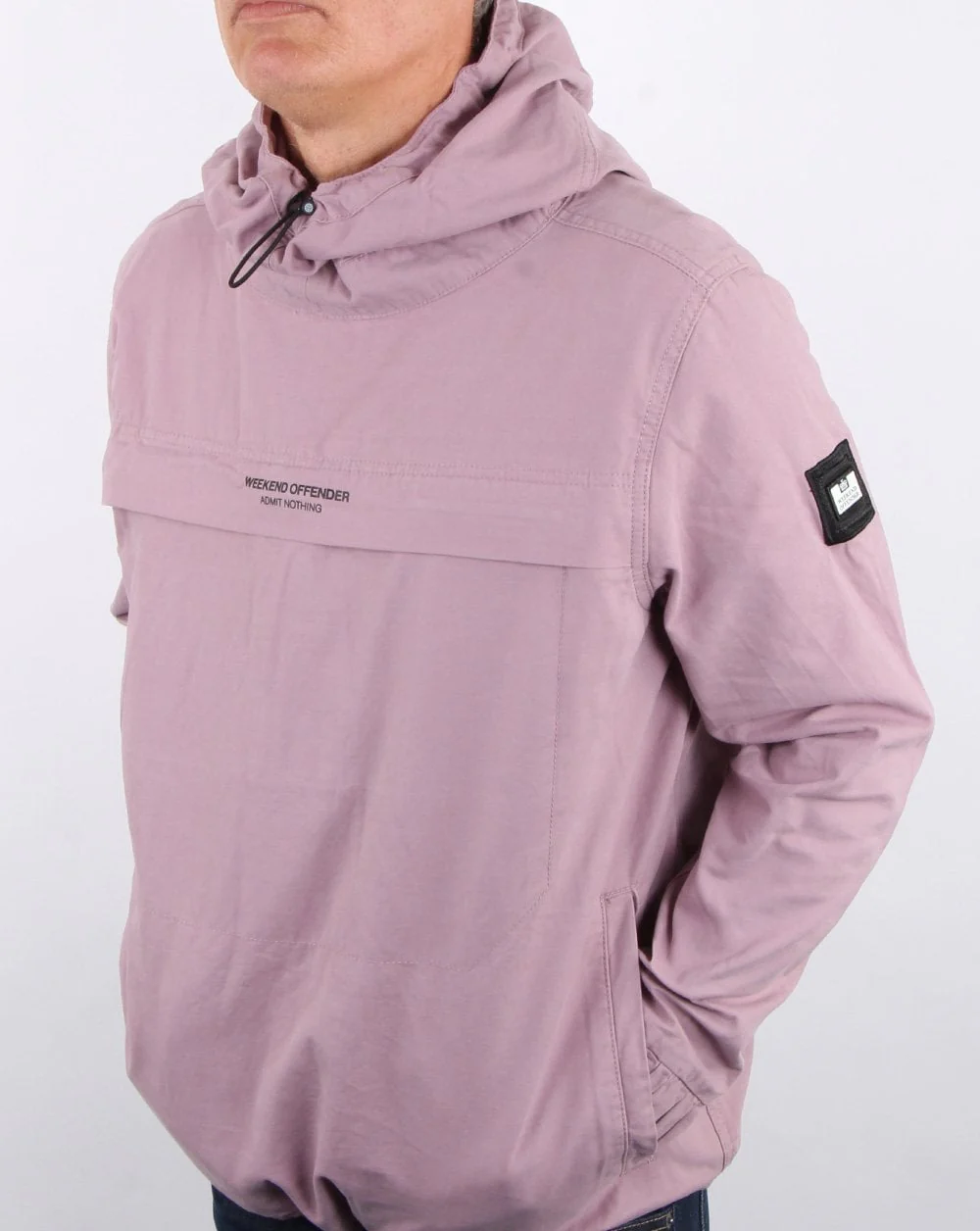 Weekend Offender Ortega Overhead Jacket lilac Wash - Image 4