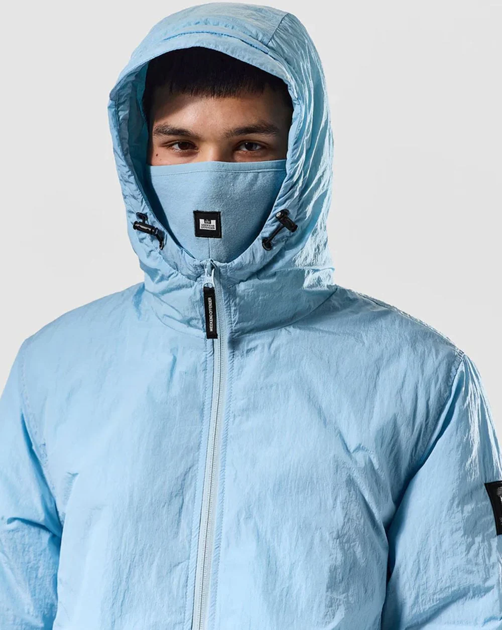 Weekend Offender Padded Technician Jacket Sky Blue - Image 2