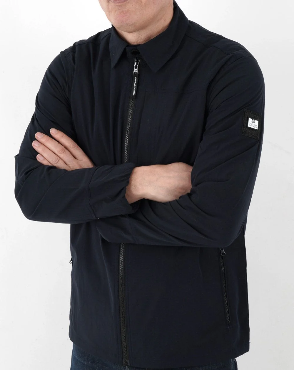 Weekend Offender Pepperwood Ave Overshirt Navy - Image 2