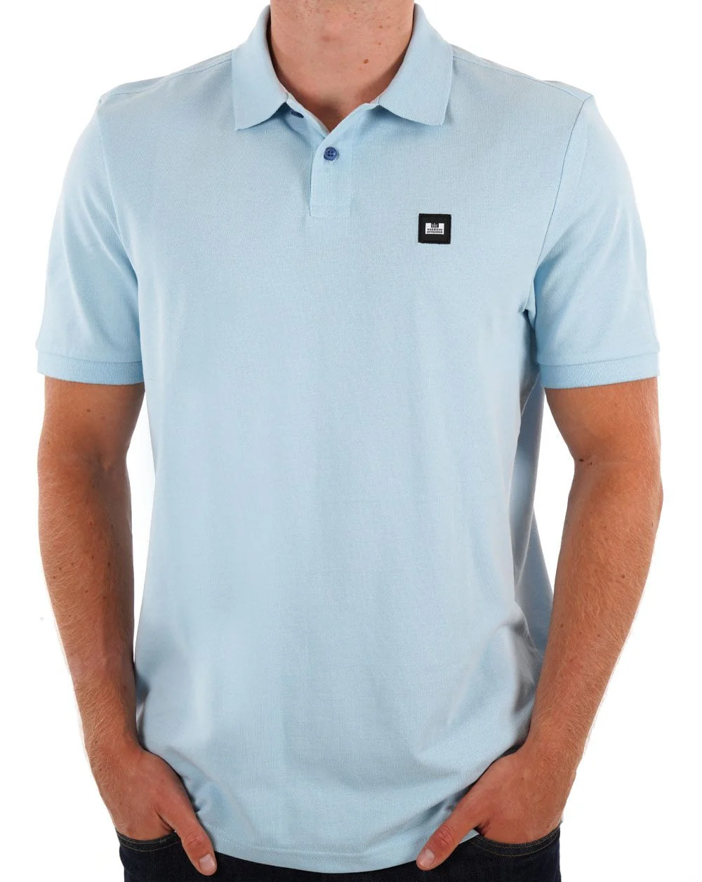 Weekend Offender Polo Shirt Arctic Blue - Image 3